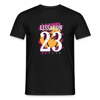 Lisbon 23 Jersey 2023 - Men's T-Shirt - black - Front - AI Model Male 178 light (178cm)