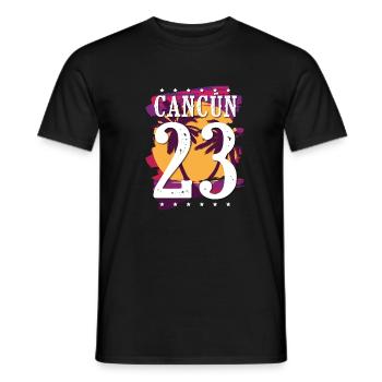 Cancun 23 Trikot 2023 - Männer T-Shirt - Schwarz - Vorne - AI Model Male 178 light (178cm)