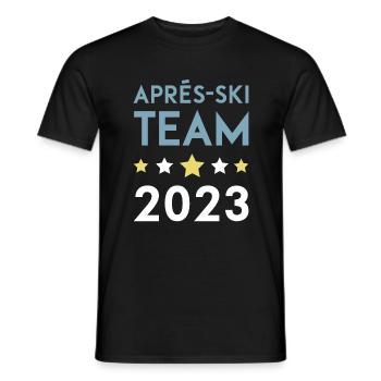 Après Ski 2023 Krone - Men's T-Shirt - black - Front - AI Model Male 178 light (178cm)
