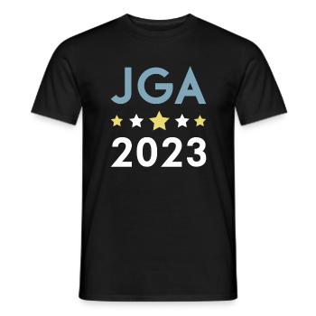 Jga 2023 Junggesellenabschied - Männer T-Shirt - Schwarz - Vorne - AI Model Male 178 light (178cm)