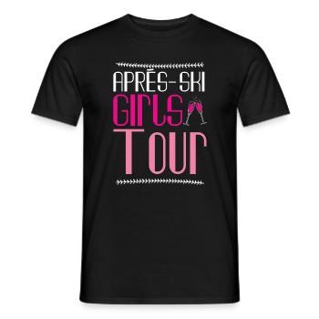 Apres-Ski Girls Tour - Männer T-Shirt - Schwarz - Vorne - AI Model Male 178 light (178cm)