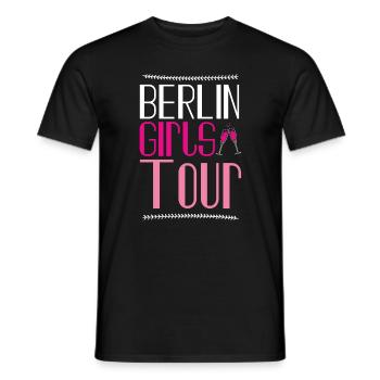 Berlin Girls Tour - Men's T-Shirt - black - Front - AI Model Male 178 light (178cm)