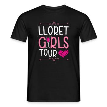 Lloret De Mar Girls Tour - T-shirt homme - noir - Devant - AI Model Male 178 light (178cm)