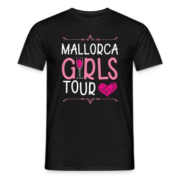 Mallorca Girls Tour - Men's T-Shirt - black - Front - AI Model Male 178 light (178cm)