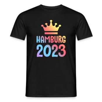 Hambourg 2023 Krone - T-shirt homme - noir - Devant - AI Model Male 178 light (178cm)