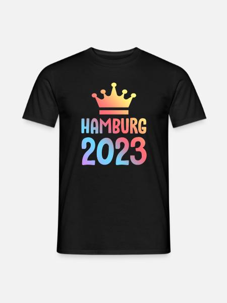 Hambourg 2023 Krone - T-shirt homme - noir