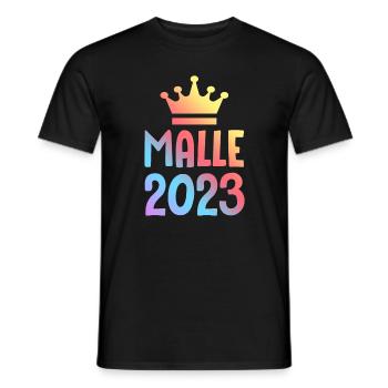 Malle 2023 Couronne - T-shirt homme - noir - Devant - AI Model Male 178 light (178cm)