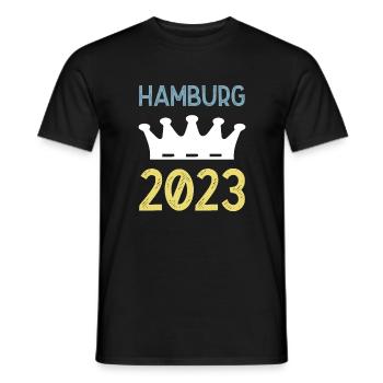 Hambourg 2023 Krone - T-shirt homme - noir - Devant - AI Model Male 178 light (178cm)
