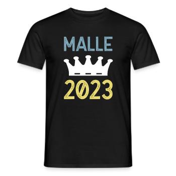 Malle 2023 Couronne - T-shirt homme - noir - Devant - AI Model Male 178 light (178cm)