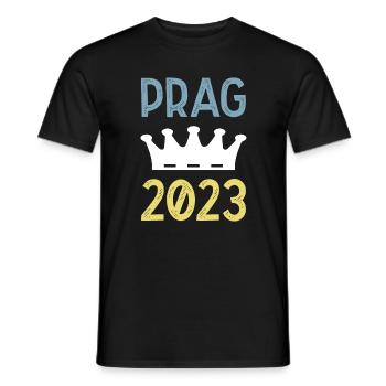 Prague 2023 Krona - Men's T-Shirt - black - Front - AI Model Male 178 light (178cm)
