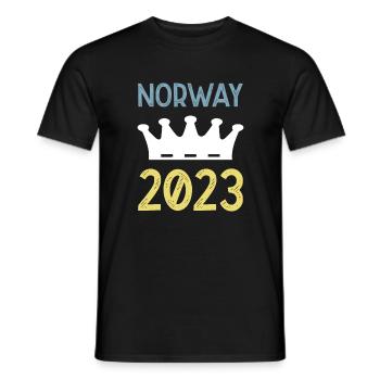 Norway 2023 Krone - Männer T-Shirt - Schwarz - Vorne - AI Model Male 178 light (178cm)