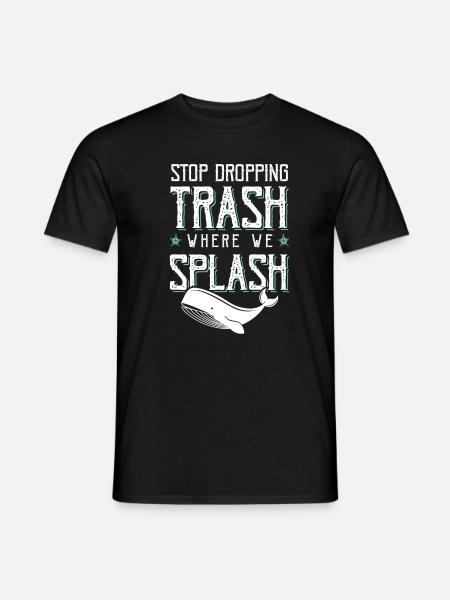 Save the Ocean Environmental Protection - Men's T-Shirt - black