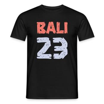 Bali 23 Jersey 2023 - Men's T-Shirt - black - Front - AI Model Male 178 light (178cm)