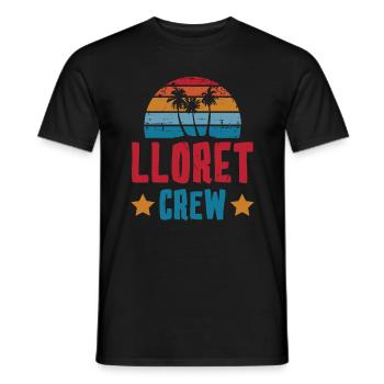 Lloret De Mar Crew - Männer T-Shirt - Schwarz - Vorne - AI Model Male 178 light (178cm)