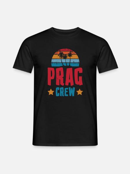 Prag Crew - Männer T-Shirt - Schwarz