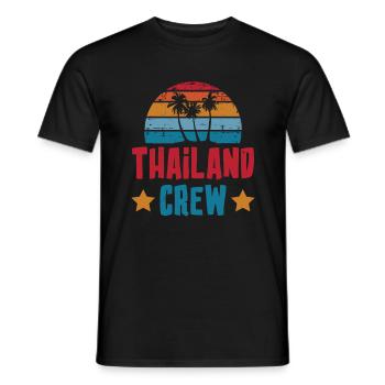 Thailand Crew - Männer T-Shirt - Schwarz - Vorne - AI Model Male 178 light (178cm)