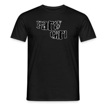 Fille de fête - T-shirt homme - noir - Devant - AI Model Male 178 light (178cm)