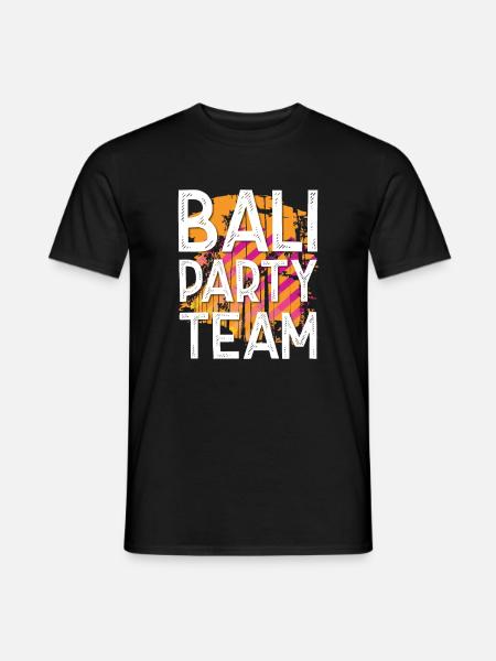 Bali Party Team - Männer T-Shirt - Schwarz