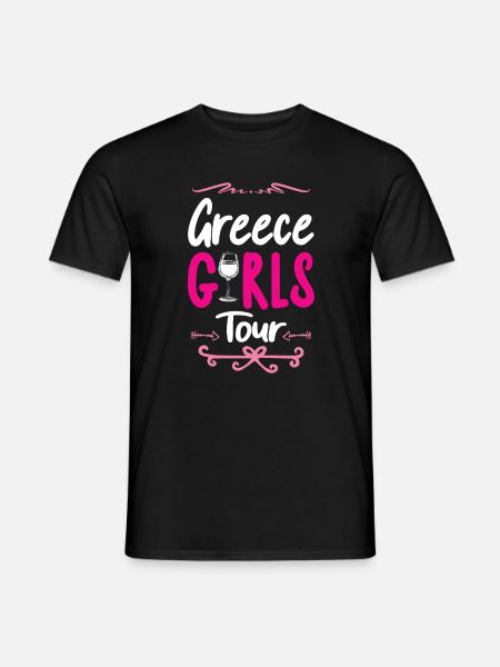 Greece Girls Tour - Men's T-Shirt - black