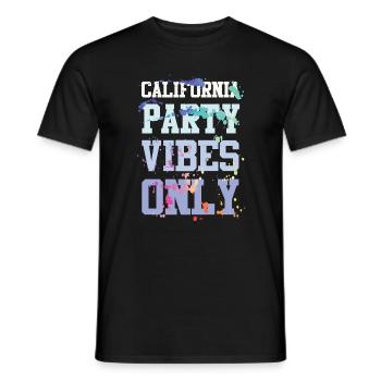 California Party Vibes - Männer T-Shirt - Schwarz - Vorne - AI Model Male 178 light (178cm)