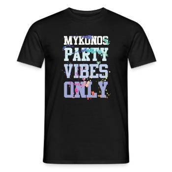 Mykonos Party Vibes - Männer T-Shirt - Schwarz - Vorne - AI Model Male 178 light (178cm)
