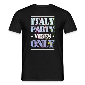 Italien Party Vibes - Männer T-Shirt - Schwarz - Vorne - AI Model Male 178 light (178cm)