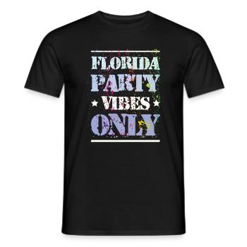 Ambiance de fête en Floride - T-shirt homme - noir - Devant - AI Model Male 178 light (178cm)