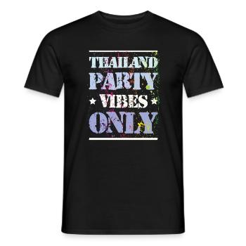 Thailand Party Vibes - Männer T-Shirt - Schwarz - Vorne - AI Model Male 178 light (178cm)
