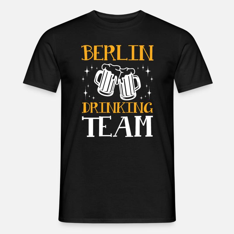 Berlin Drinking Team - Männer T-Shirt - Schwarz