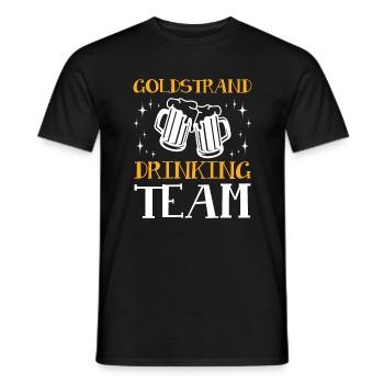 L’équipe de consommation de Golden Sands - T-shirt homme - noir - Devant - AI Model Male 178 light (178cm)