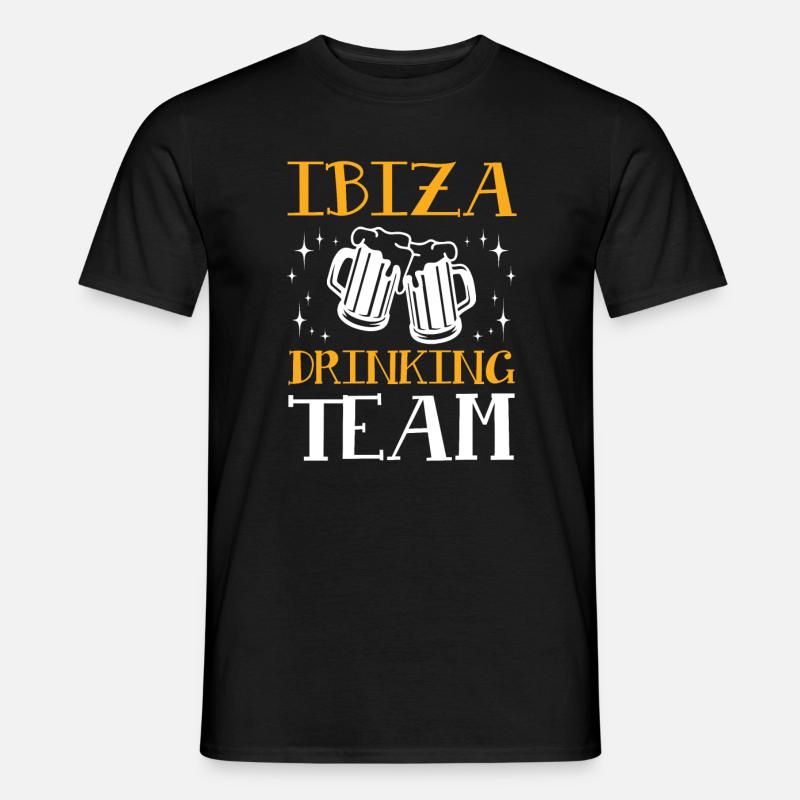 Ibiza Drinking Team - Männer T-Shirt - Schwarz