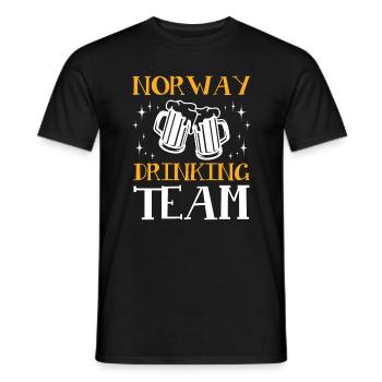Norway Drinking Team - Men's T-Shirt - black - Front - AI Model Male 178 light (178cm)