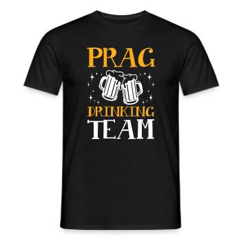 Prague Équipe de buveurs - T-shirt homme - noir - Devant - AI Model Male 178 light (178cm)