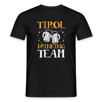 Tirol Drinking Team - Men's T-Shirt - black - Front - AI Model Male 178 light (178cm)