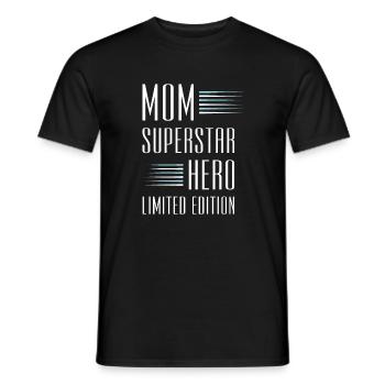 Maman Maman en édition limitée disant maman - T-shirt homme - noir - Devant - AI Model Male 178 light (178cm)