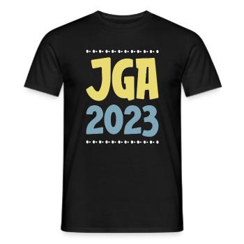 Jga 2023 Junggesellenabschied - Männer T-Shirt - Schwarz - Vorne - AI Model Male 178 light (178cm)