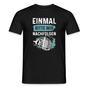 bier alkohol - Männer T-Shirt - Schwarz - Vorne - AI Model Male 178 light (178cm)
