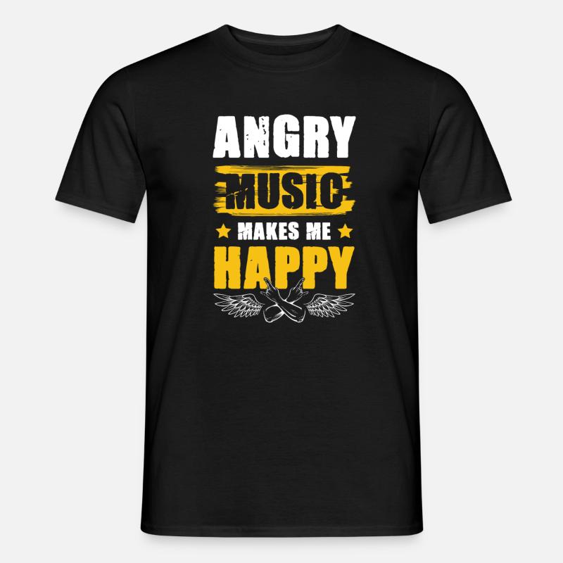 rock n roll musikk - T-skjorte herre - svart