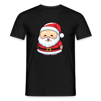 Père Noël drôle de Noël - T-shirt homme - noir - Devant - AI Model Male 178 light (178cm)