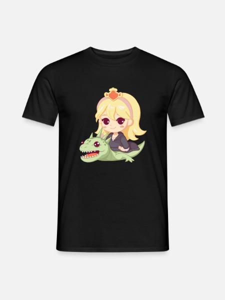 Princesse Dragon Mignon - T-shirt homme - noir