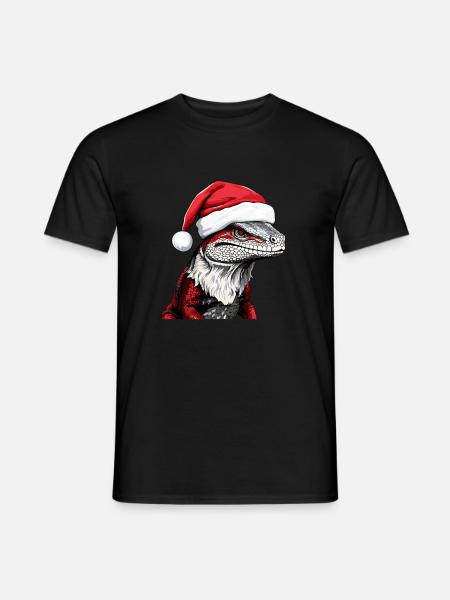 LizardChristmas Animal Head Lizard - Men's T-Shirt - black