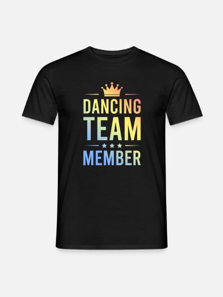Dancing Team Bunt - Männer T-Shirt - Schwarz