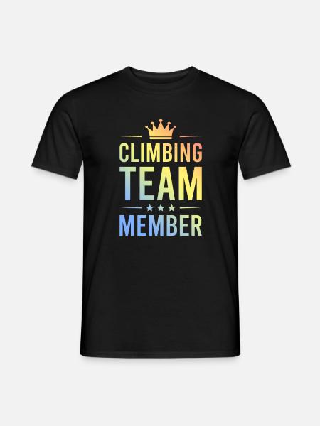 Climbing Team Bunt - Männer T-Shirt - Schwarz