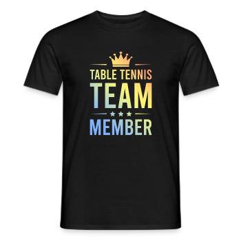 Table Tennis Team Bunt - Men's T-Shirt - black - Front - AI Model Male 178 light (178cm)