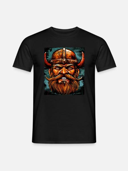 Wikinger Krieger Valhalla Odin - Männer T-Shirt - Schwarz