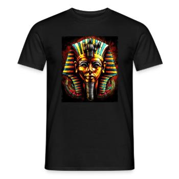 Pharao Antik Symbol - Männer T-Shirt - Schwarz - Vorne - AI Model Male 178 light (178cm)
