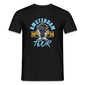 Amsterdam 2024 Skeleton - T-shirt homme - noir - Devant - AI Model Male 178 light (178cm)