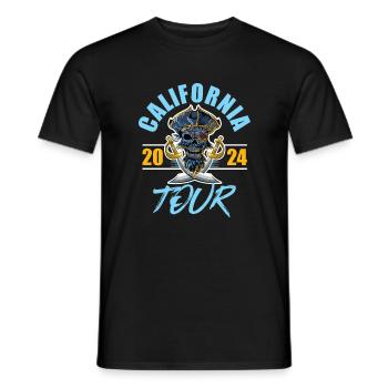 Californie 2024 Skeleton - T-shirt homme - noir - Devant - AI Model Male 178 light (178cm)