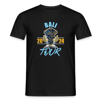 Bali 2024 Skeleton - Men's T-Shirt - black - Front - AI Model Male 178 light (178cm)