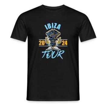 Ibiza 2024 Skeleton - T-shirt homme - noir - Devant - AI Model Male 178 light (178cm)